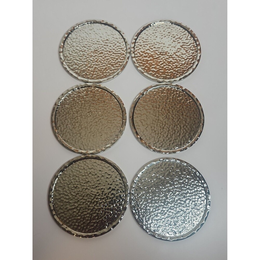 Michael Aram Orchid Drink Coasters With Holder Set Of 6 EUC - Picture 7 of 9